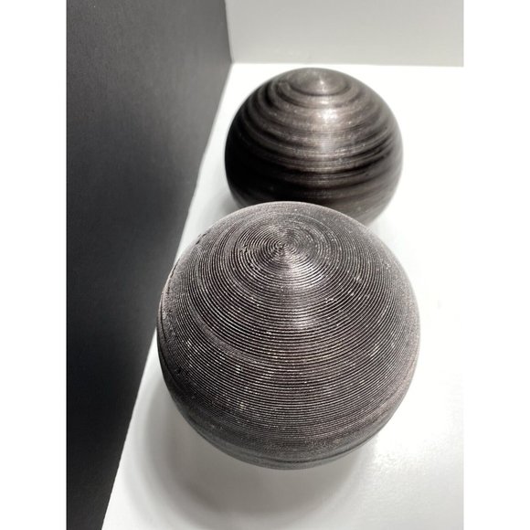 Brown Balls Center piece / Spheres Decor Balls 2 Pcs Decorative - Picture 11 of 14